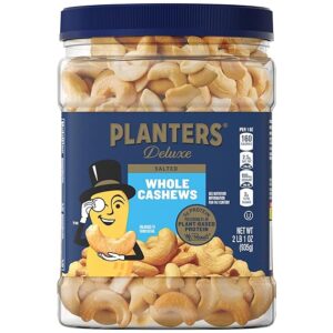 PLANTERS Deluxe Salted Whole Cashews, Party Snacks