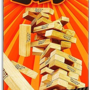 Jenga Classic Game with Genuine Hardwood Blocks