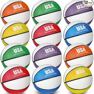 Lenwen 12 Pieces Rubber Basketball
