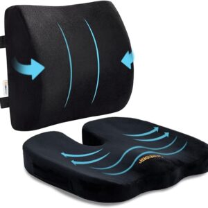 SAIREIDER Seat Cushion and Lumbar Support Pillow