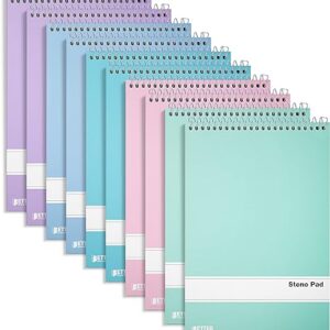 Spiral Steno Pads, 10 Pack, 6 x 9 inches