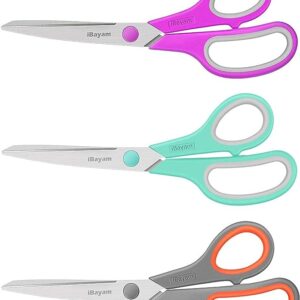 iBayam 3-Pack 8" Ultra Sharp Scissors