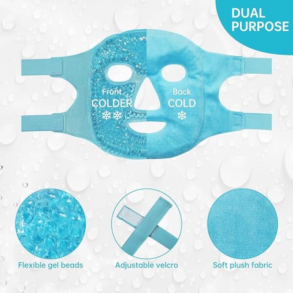 Cold Face Eye Mask Ice Pack Reduce Face Puff, - Image 3