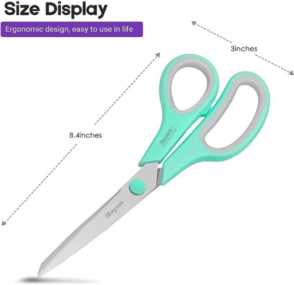 iBayam 3-Pack 8" Ultra Sharp Scissors - Image 2