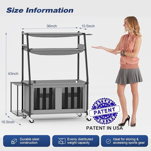 Ball Storage Rack for Indoor/Outdoor - Image 3