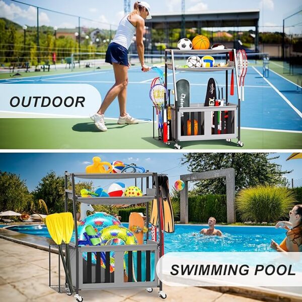 Ball Storage Rack for Indoor/Outdoor - Image 2